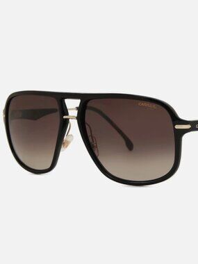 Carrera 296-S Sunglasses Black 02M2 HA - Gradient Brown Lens 60-15-140 - NEW